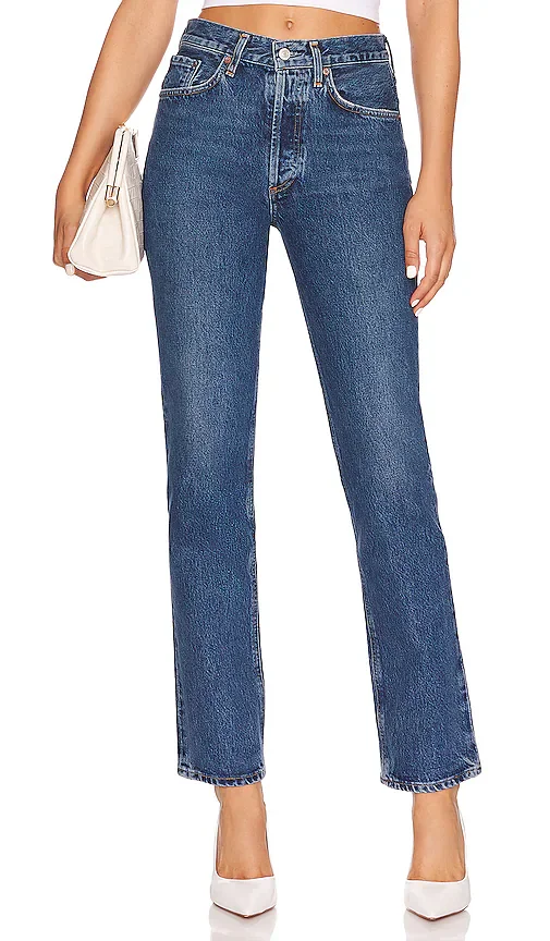 Lana Mid Rise Straight Jeans