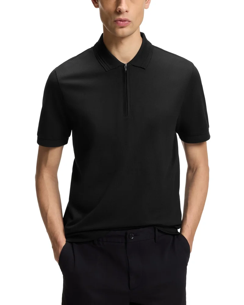 H Paras Quarter Zip Polo Shirt