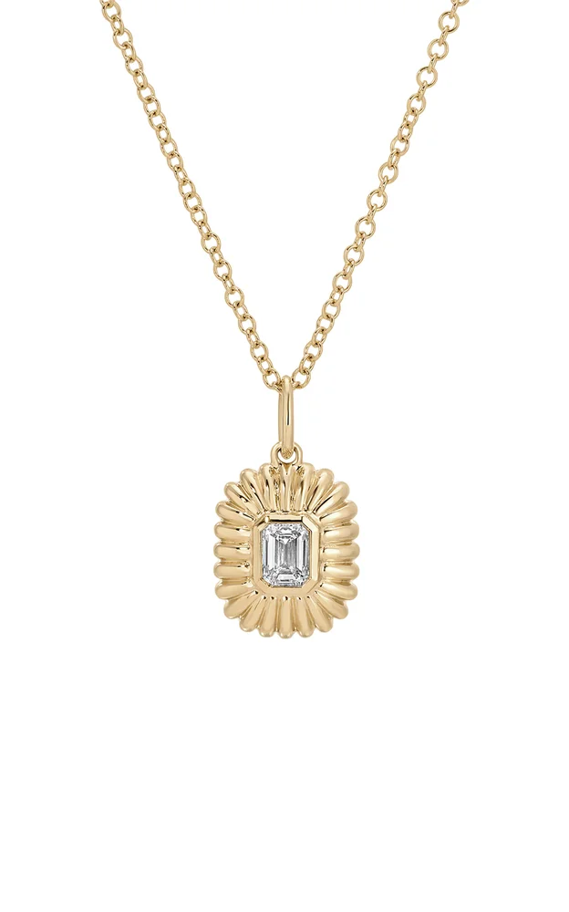 14K Yellow Gold Diamond Necklace