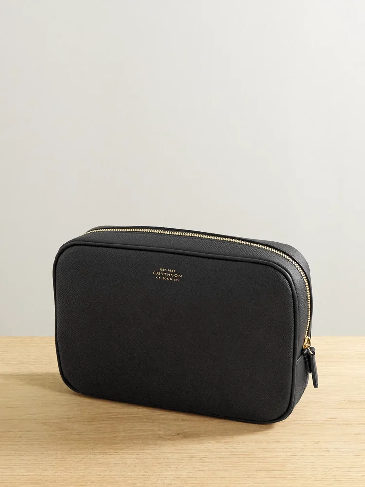 Panama Organiser Tech textured-leather pouch