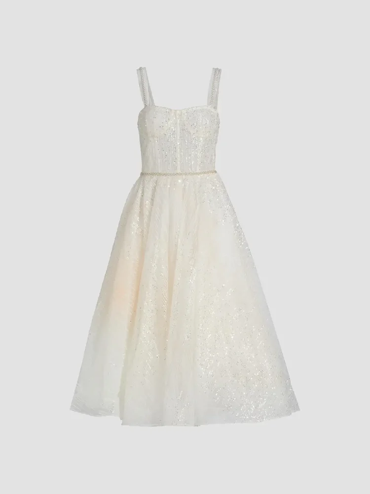 Mademoiselle Bridal Midi-Dress