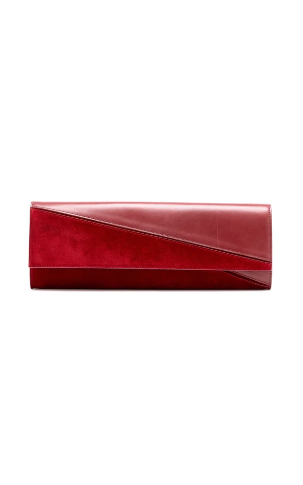 Hex Leather Clutch