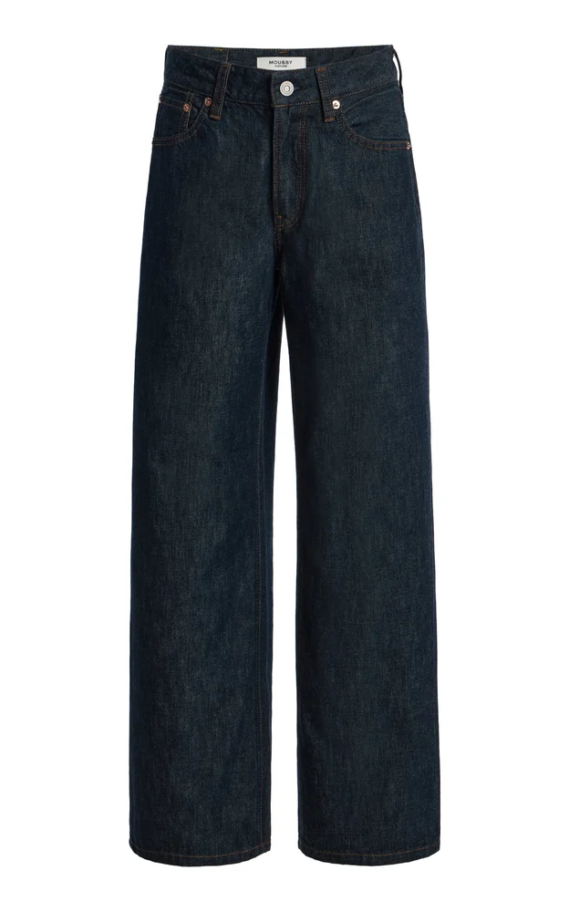Jay Rigid Mid-Rise Straight-Leg Jeans