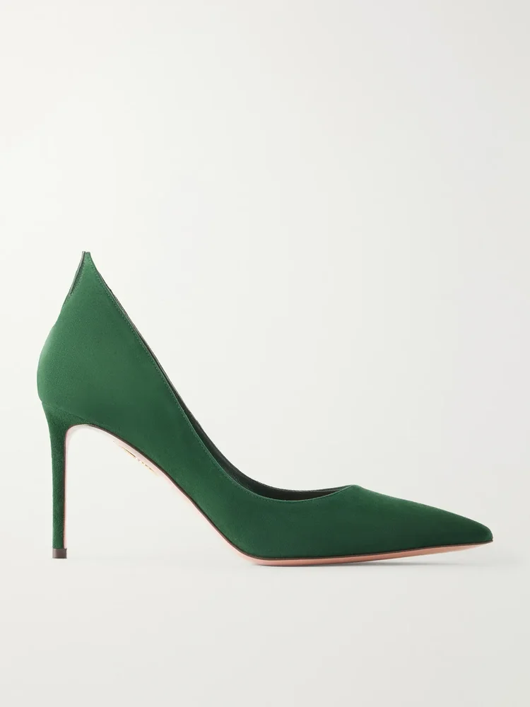 Linea 85 suede pumps