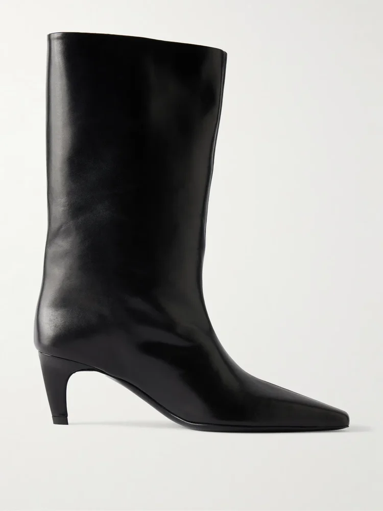 Cave leather knee boots