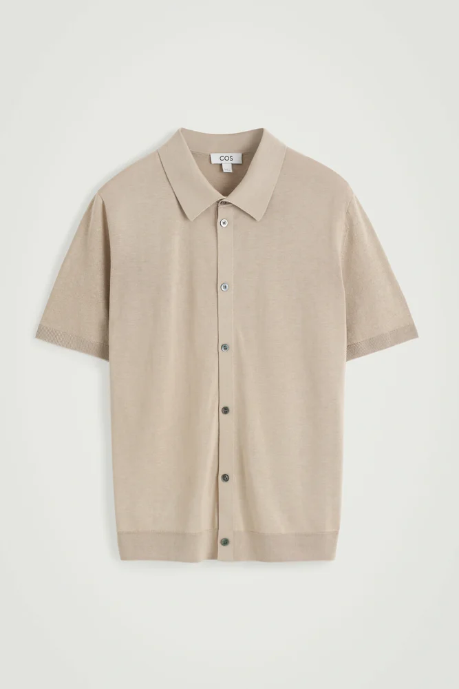 KNITTED LINEN-SILK SHIRT