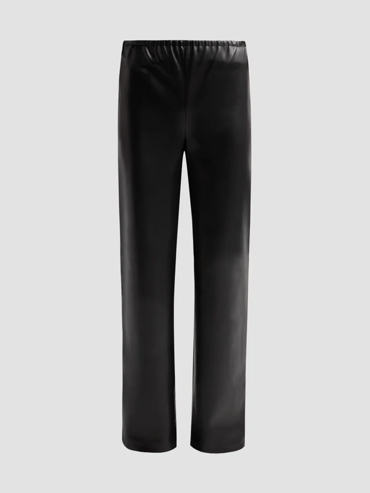 Mick Faux Leather Pull On Pants