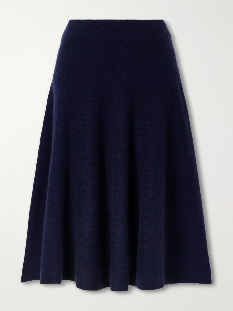 Hillgate cashmere midi skirt