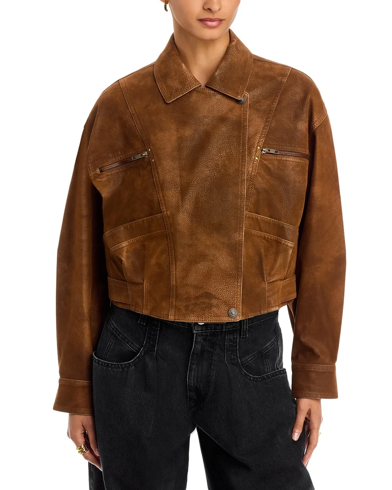 Belma Faux Leather Moto Jacket