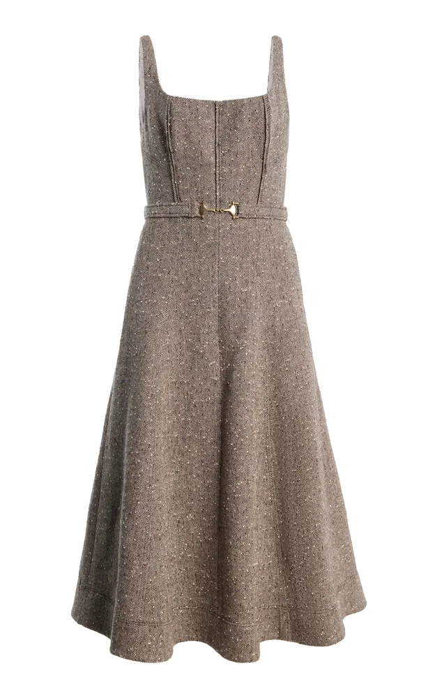 Dalia Midi Wool Dress
