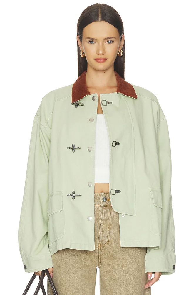 Washed Fireman Clasp Workshop Jacket