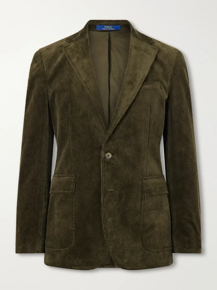 Stretch Cotton-Corduroy Blazer