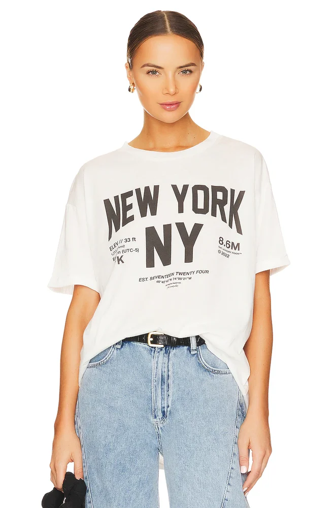 Welcome To New York Oversized Tee