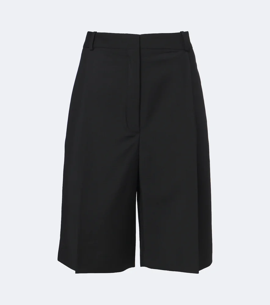Wool and mohair capri pants