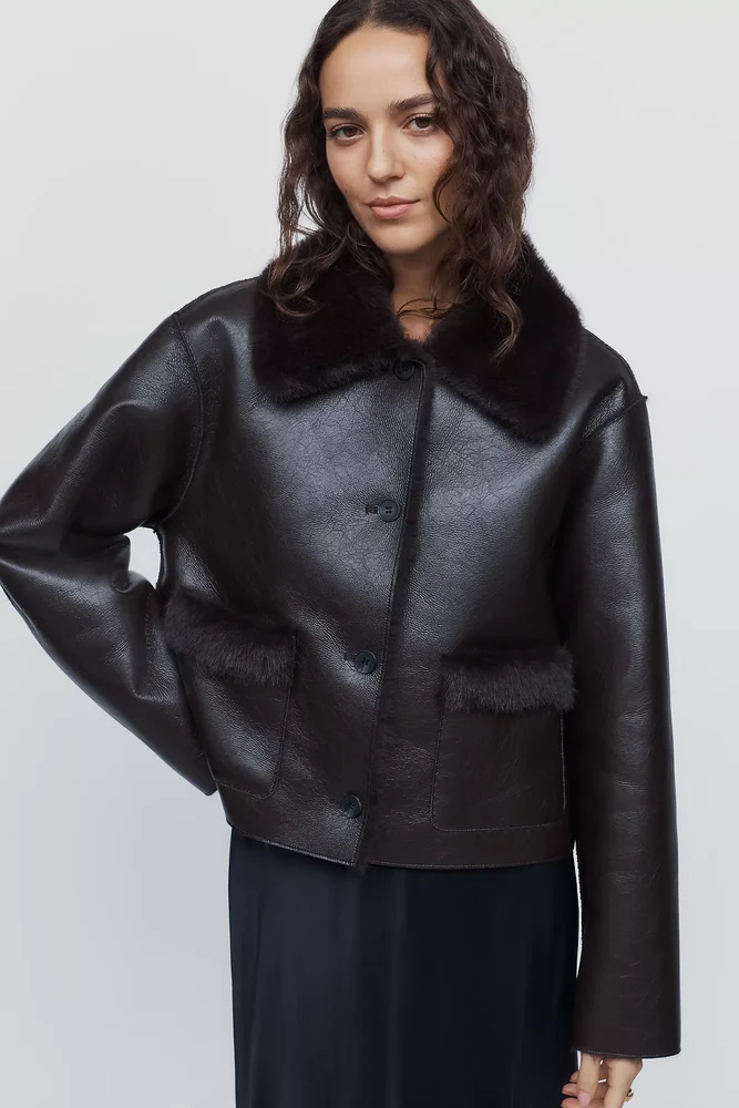 Reversible Faux Shearling Jacket