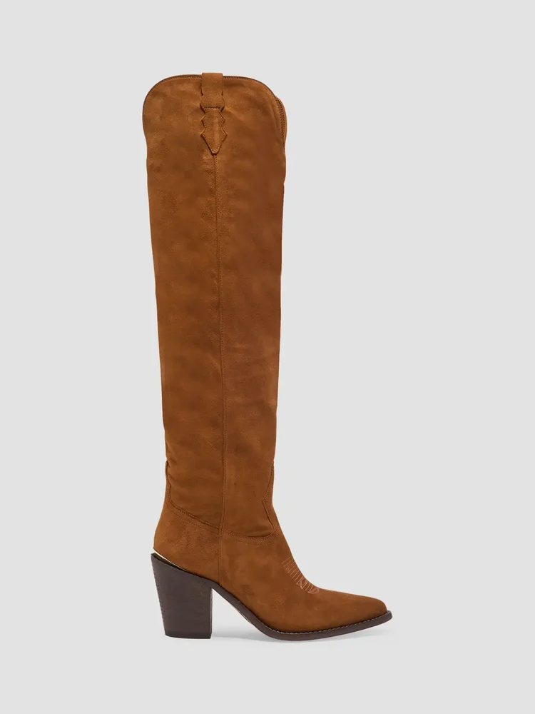 Jojo 90MM Suede Knee-High Boots