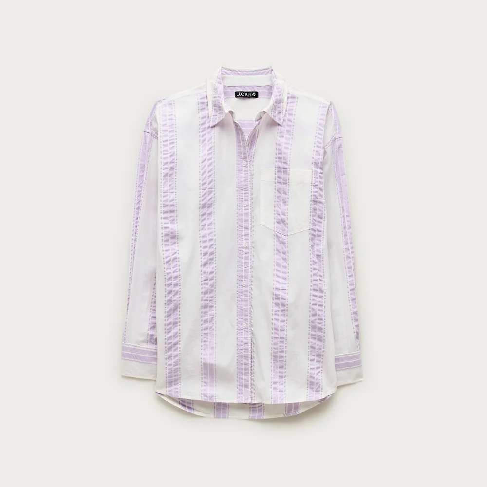 Étienne oversized shirt in dobby stripe