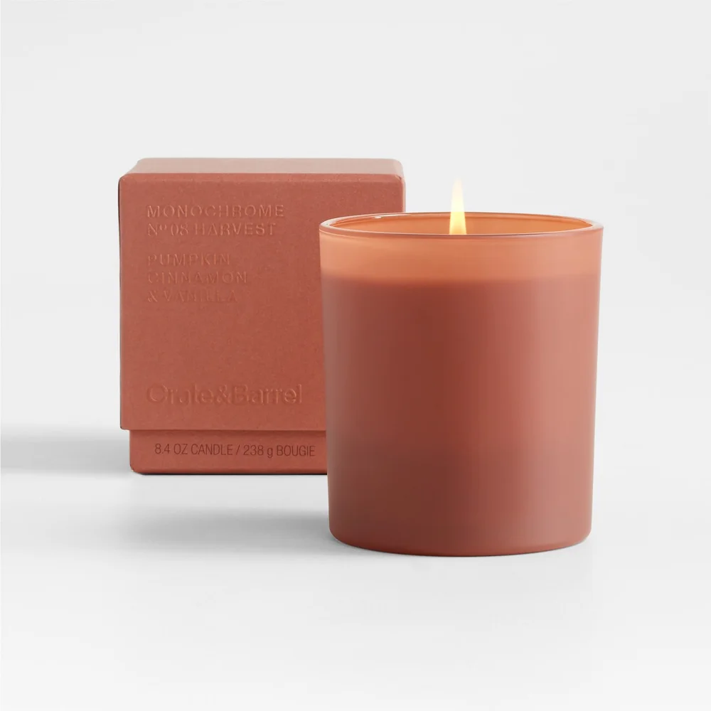 Monochrome No. 8 Harvest 1-Wick Scented Candle, Pumpkin