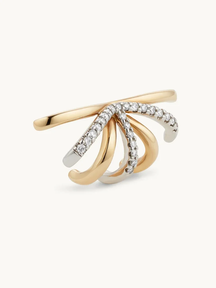 morgan pavé cage earring