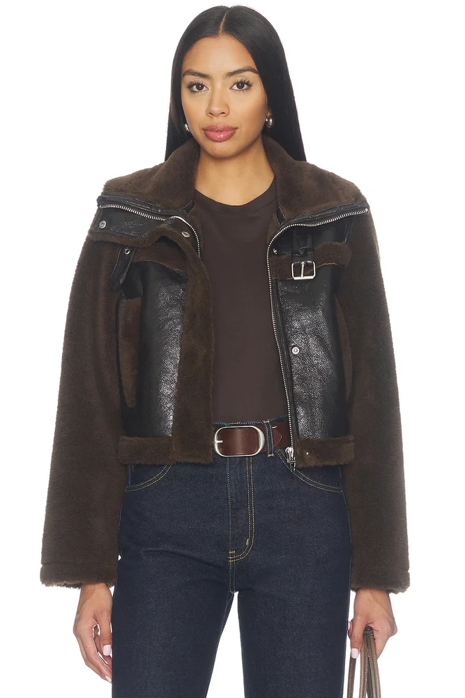 Faux Fur Cropped Jacket