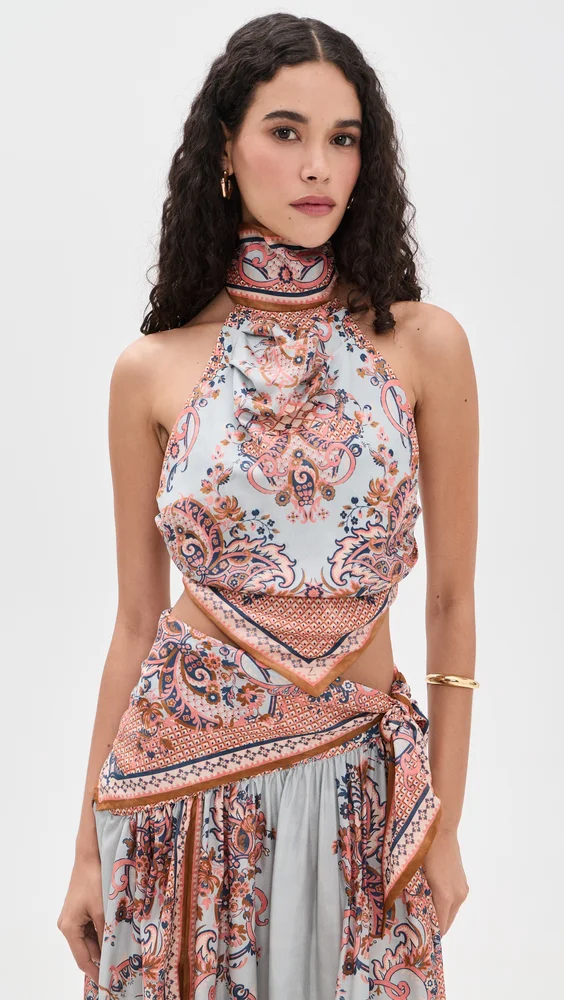 Silk Aster Scarf Bodice