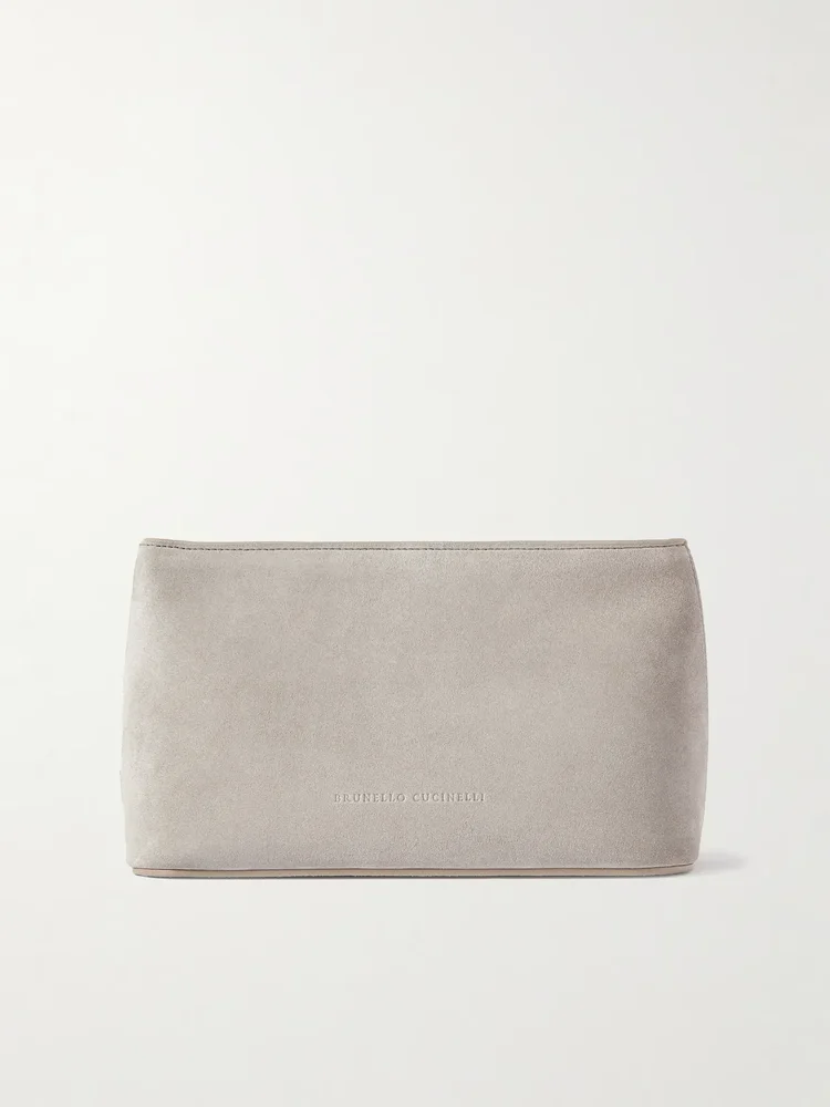 Suede pouch