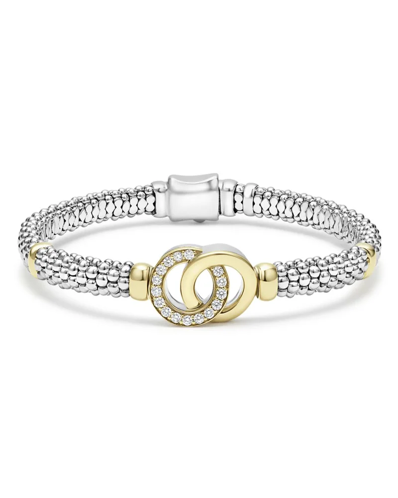 Diamond Interlocking Caviar Bracelet