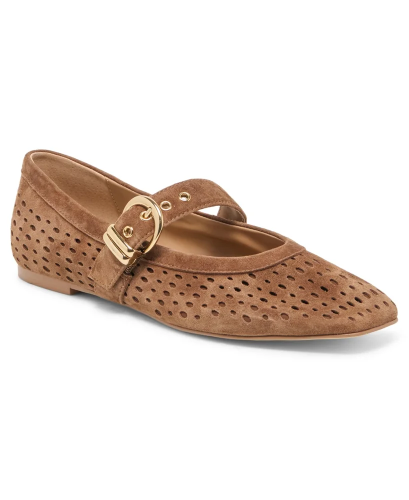 Mikela Perforated Mary Jane Flats