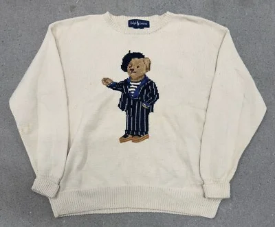 Vintage Ralph Lauren Polo Bear Golf Sweater