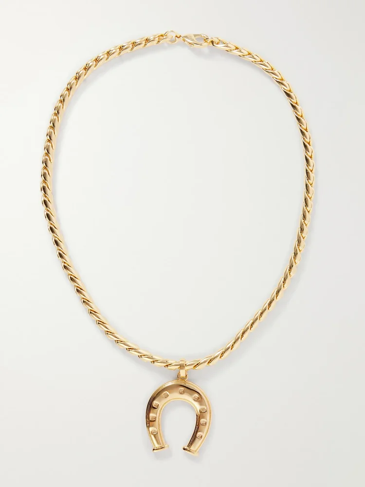 Wish Me Luck gold-tone necklace