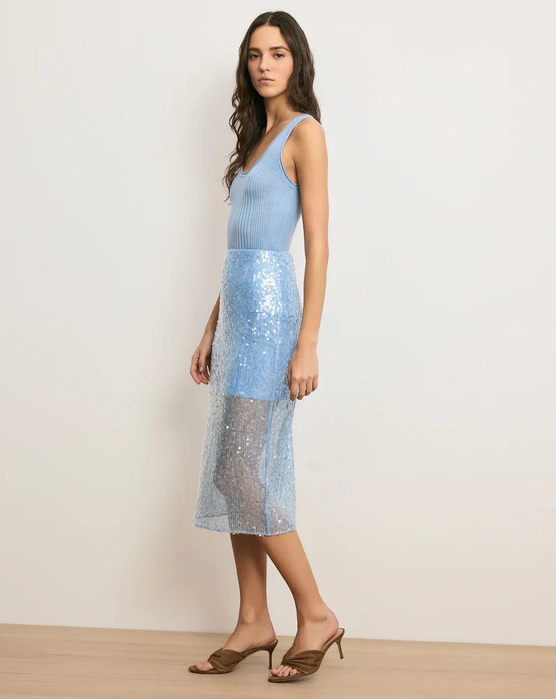 Allora Sequin Midi Skirt