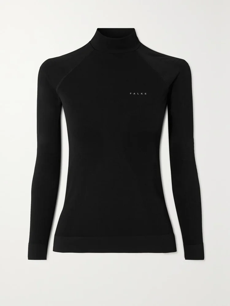 Maximum Warm stretch-jersey turtleneck top