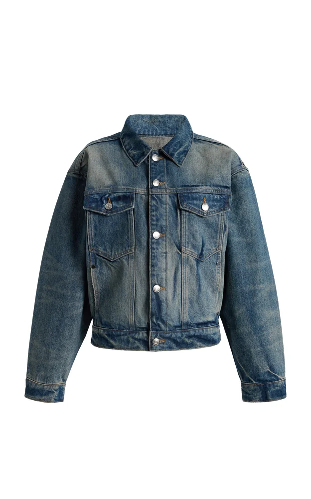 Varsity Denim Trucker Jacket