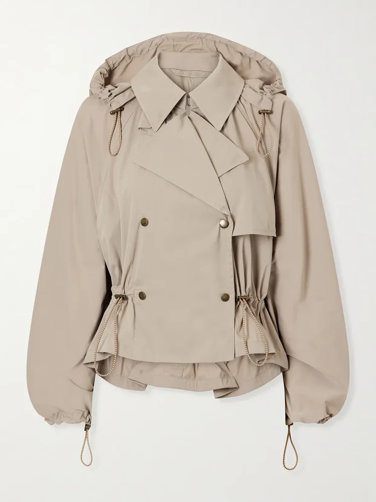 Cropped shell jacket