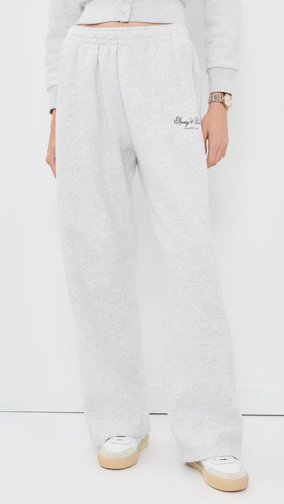 Basilo Club Script Wide Sweatpants