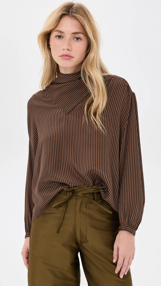 The Hankie Silk Blouse
