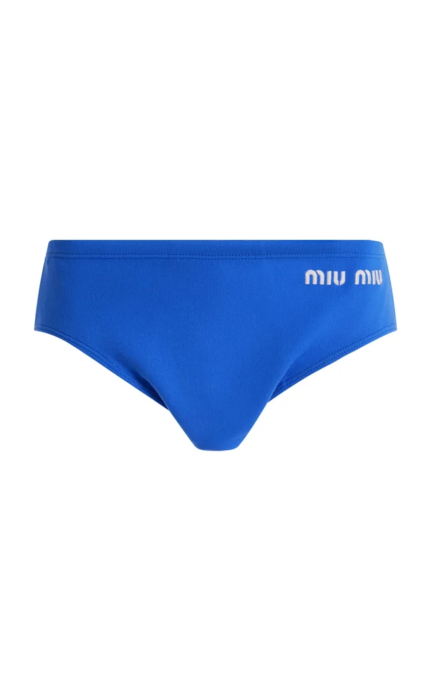 Logo-Knit Nylon Panties