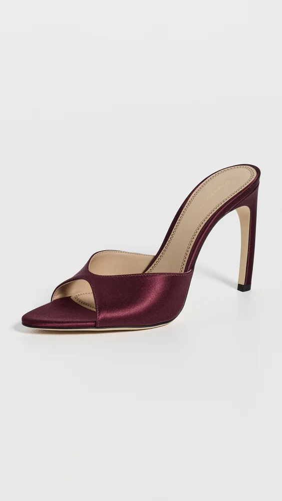 Harlow Open Toe Stiletto Mules 100