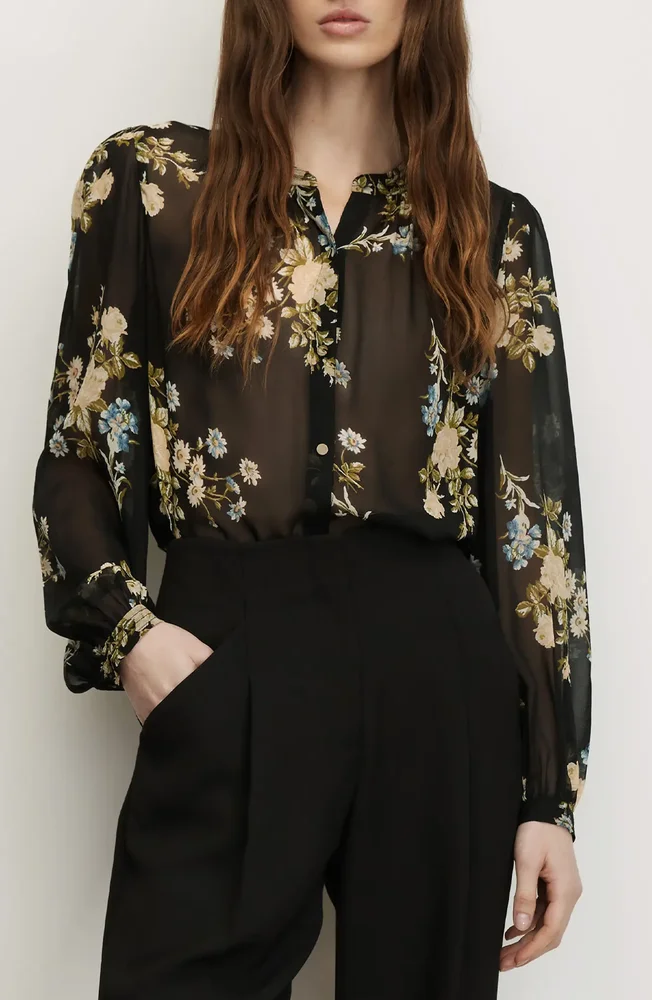 Ashlynn Silk Chiffon Blouse