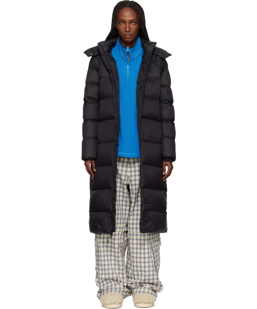 Black City Long Hooded Down Jacket