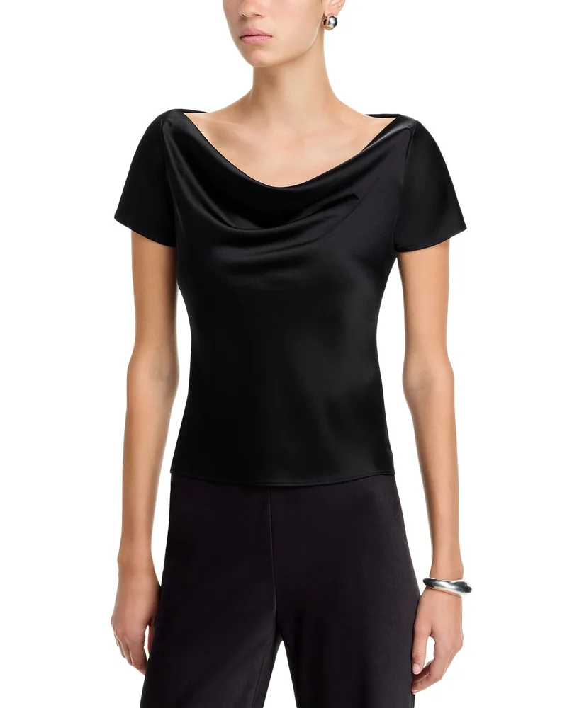Barb Draped Neck Top