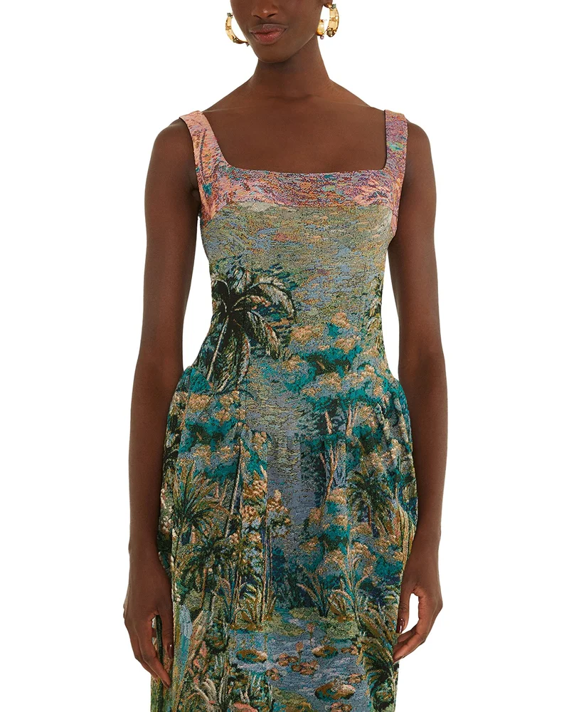Petricor Sleeveless Midi Dress
