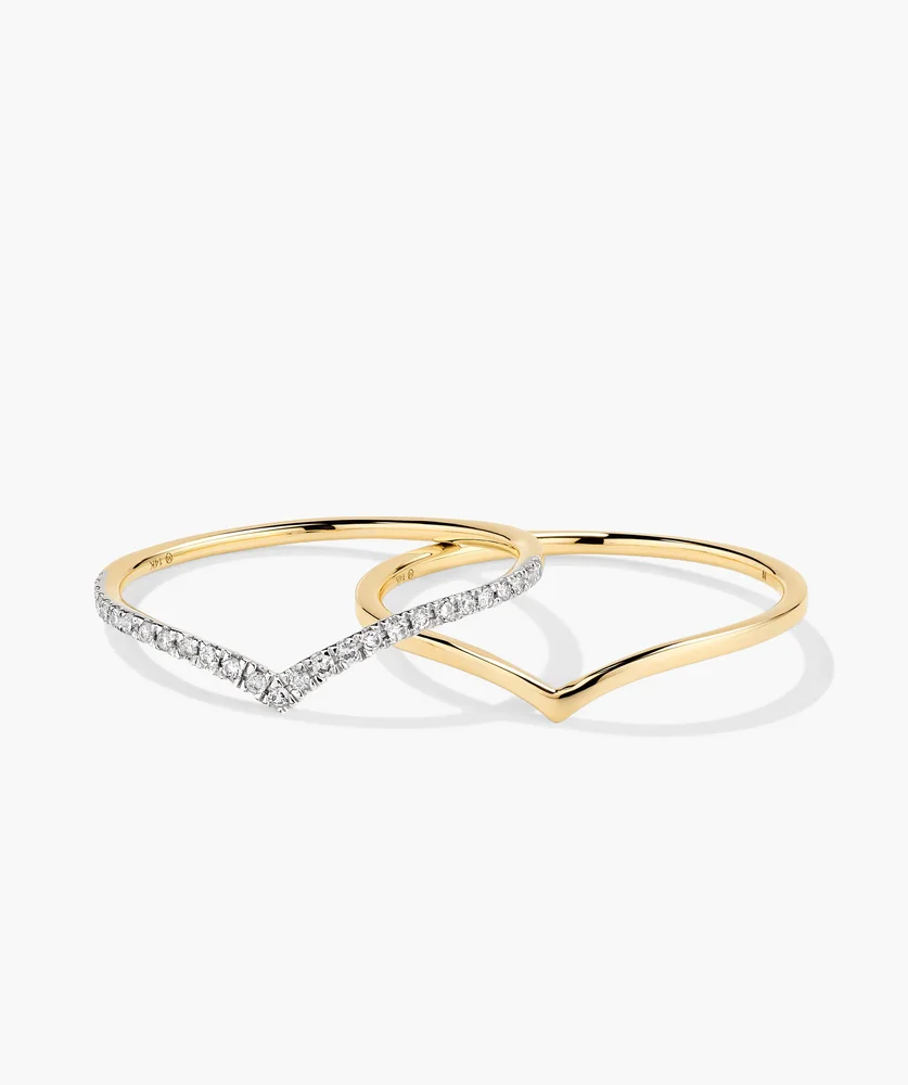 Wishbone Ring Stacker Set