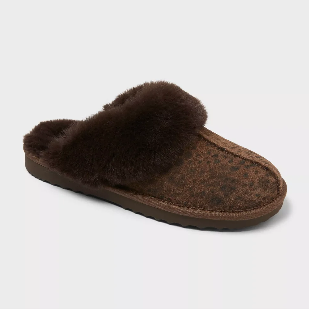 Sylvia Genuine Suede Scuff Slippers