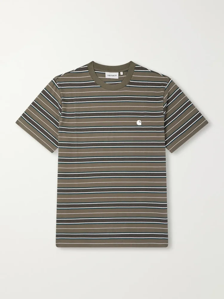 Bronson Striped Cotton-Jersey T-Shirt