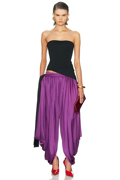 Bustier Jersey Wrap Top