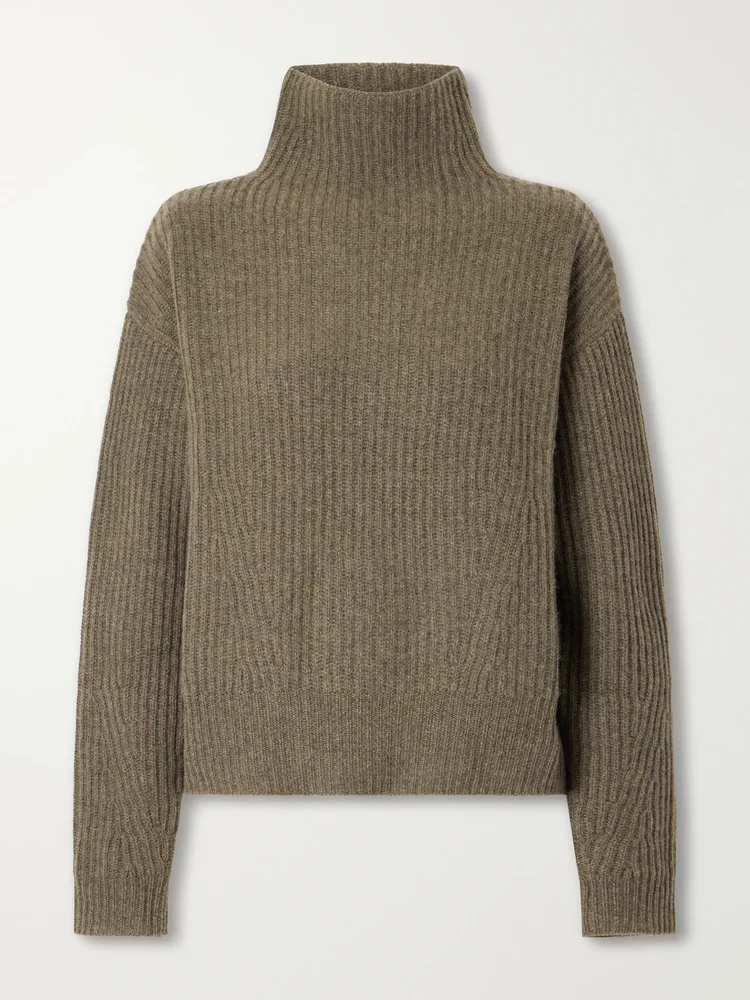 Verbier ribbed cashmere turtleneck sweater