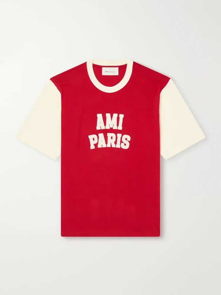Logo-Appliquéd Cotton-Jersey T-Shirt