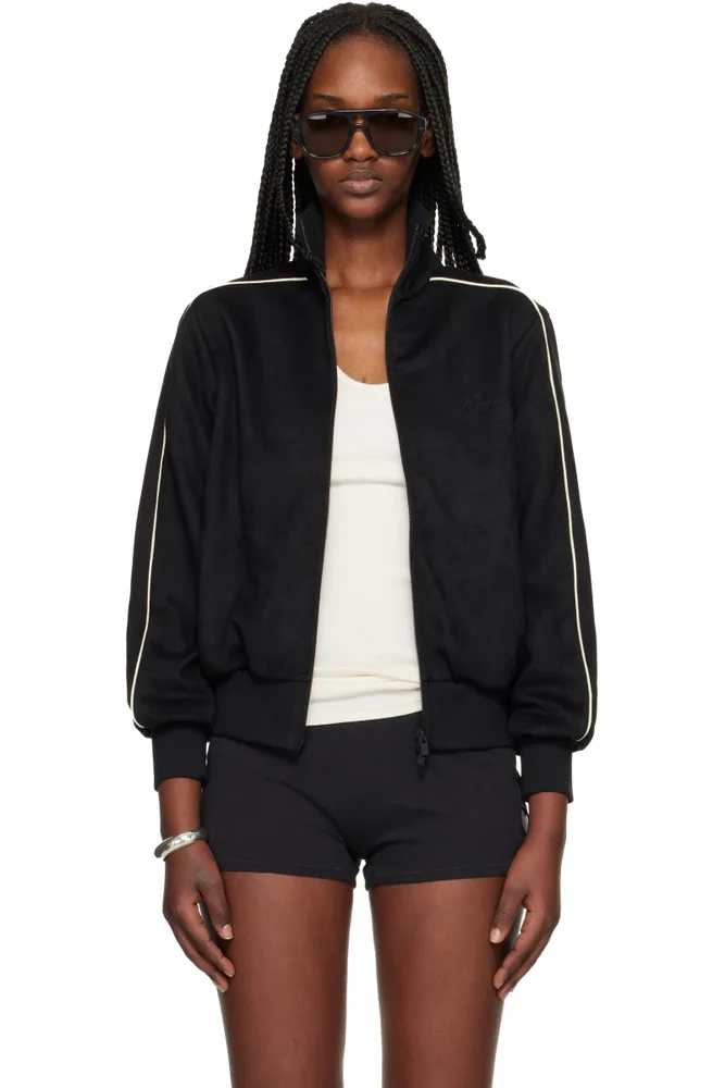 Black Signature Vintage Fit Track Jacket