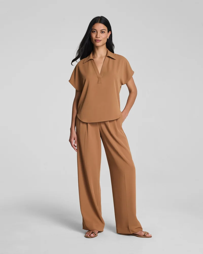 SPANX® CarryOn Pleated Wide Leg Pant